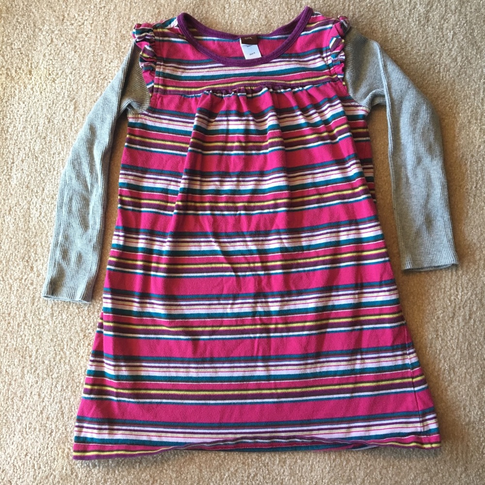 Tea Collection striped long sleeved dress